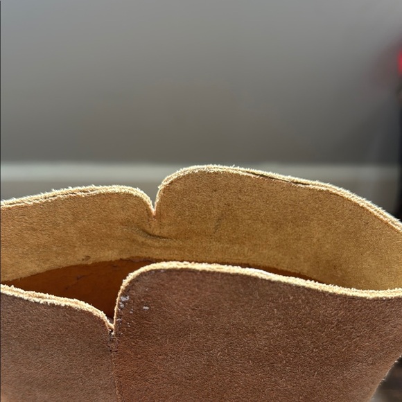 Liz Claiborne Leather Tan Suede Mid-Calf Boots - Picture 8 of 9